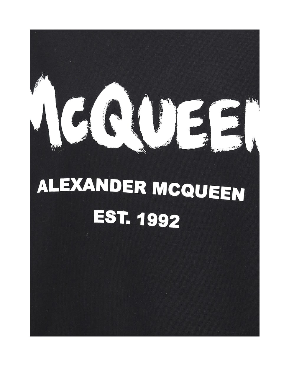 Alexander McQueen Alexander Mc Queen Graffiti Sweatshirt - Black/white
