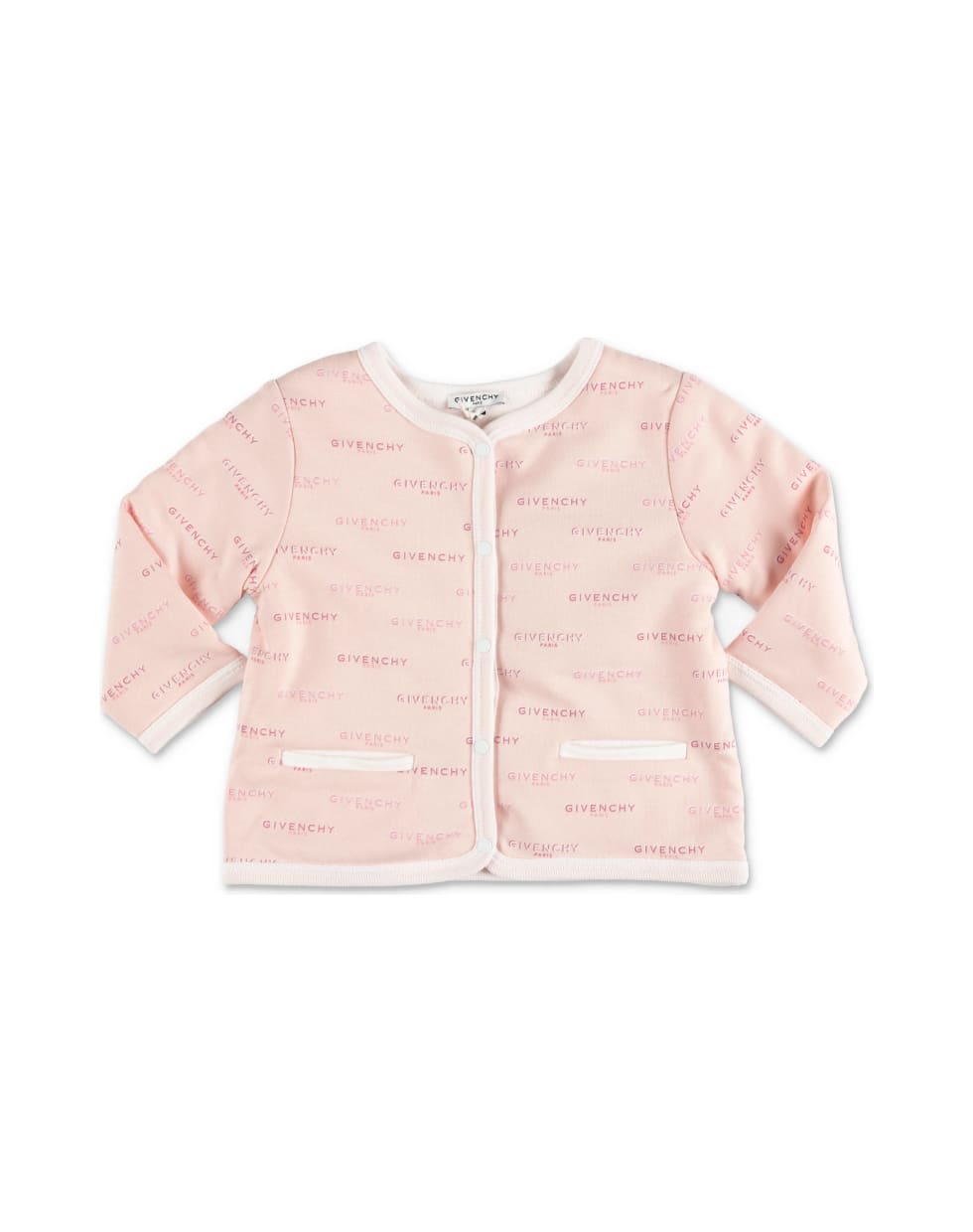 Givenchy Completo Rosa In Felpa Di Cotone Con Felpa T-shirt E Pantaloni - Rosa