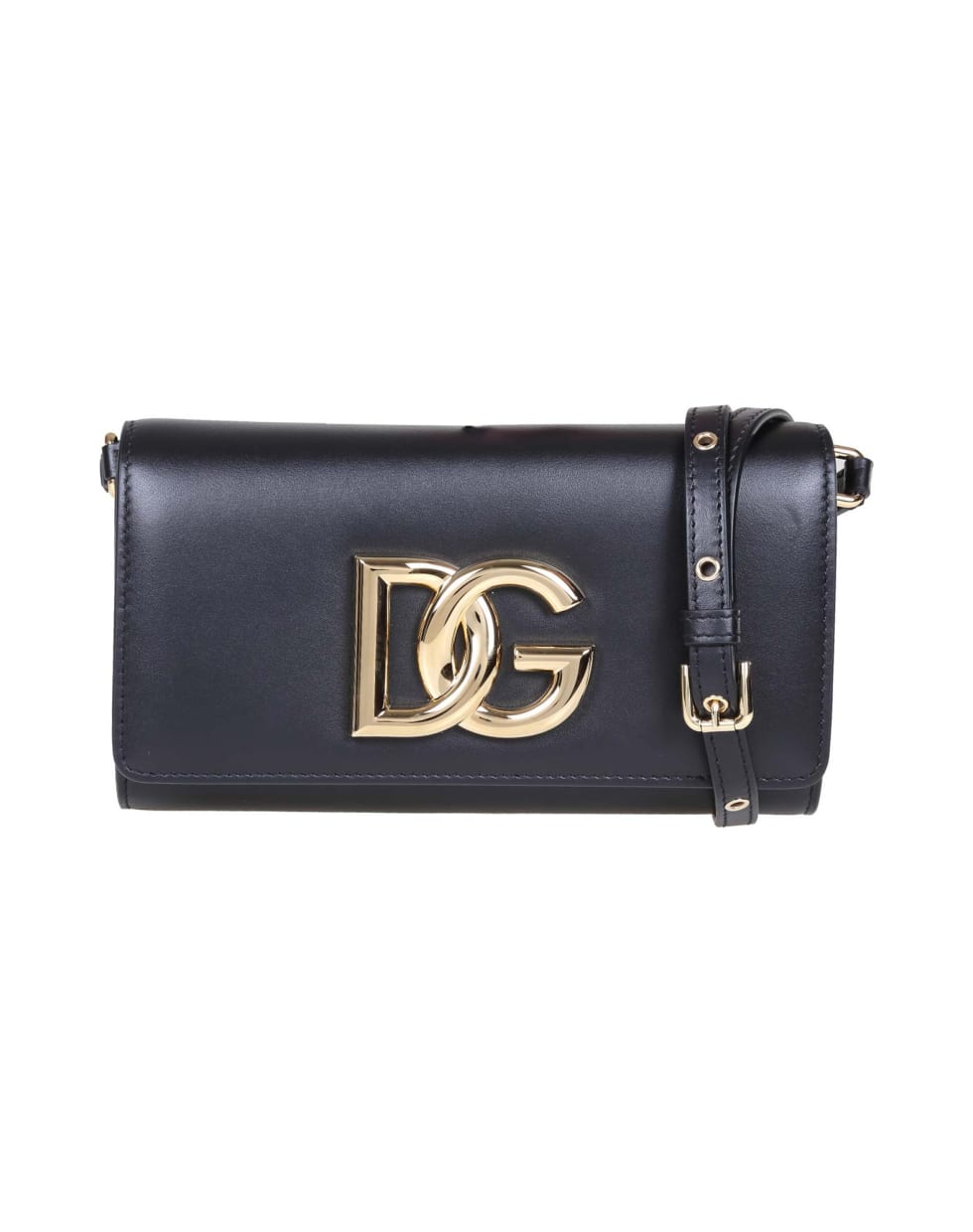 Dolce & Gabbana Clutch 3.5 In Black Leather - Black