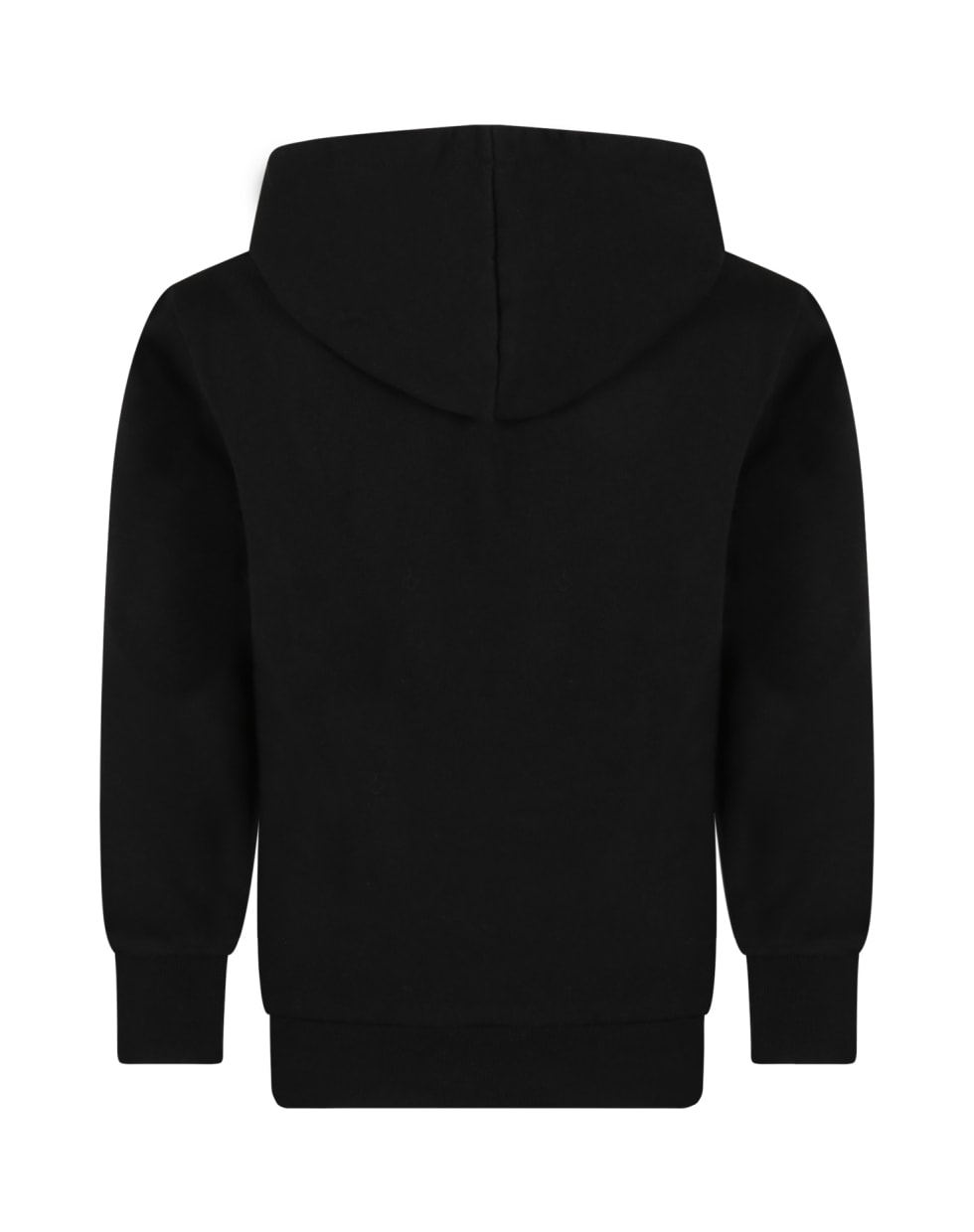 Marcelo Burlon Black Sweatshirt For Boy With Fox - Nero e Arancione