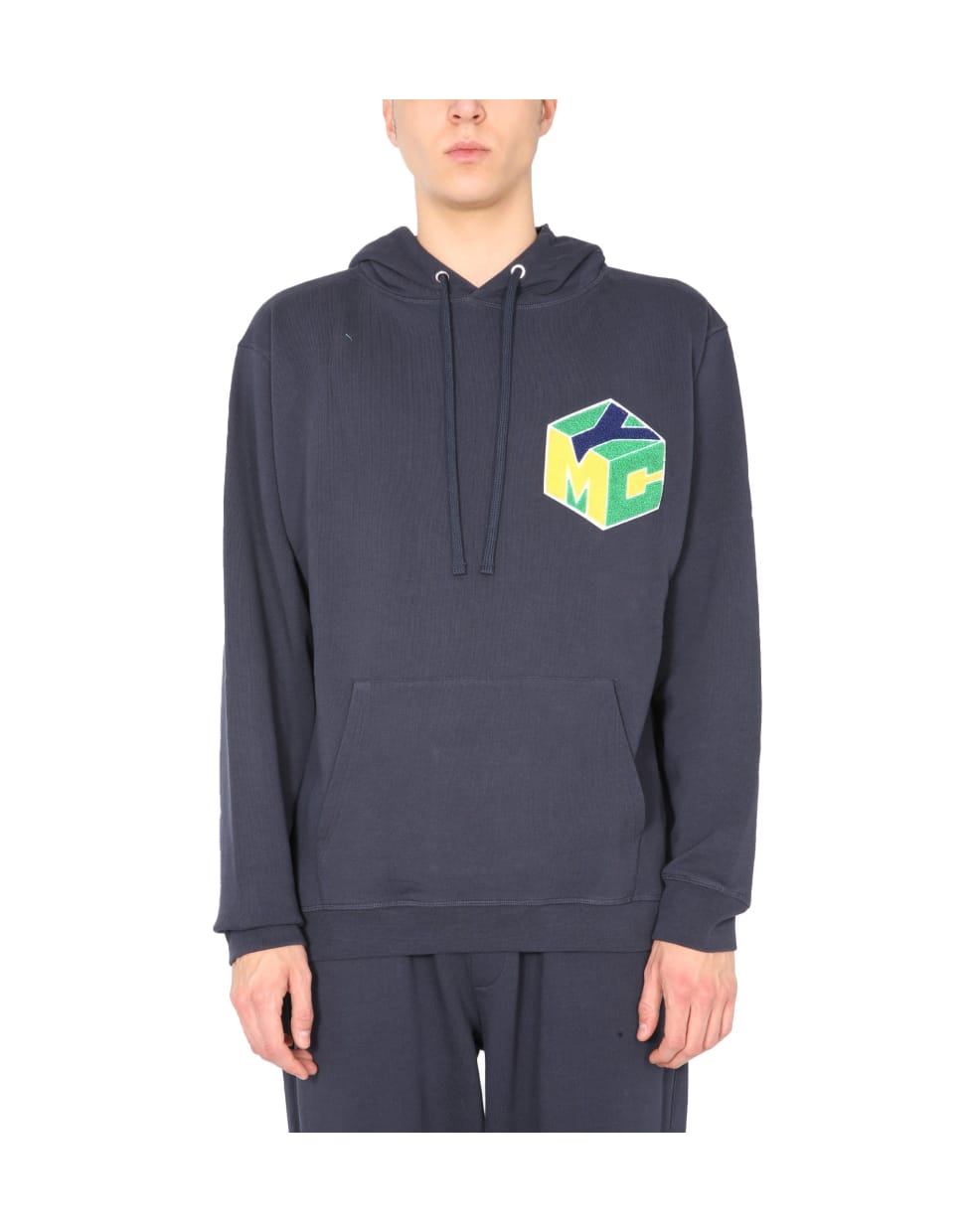 YMC Trugoy Hooded Sweatshirt - BLU