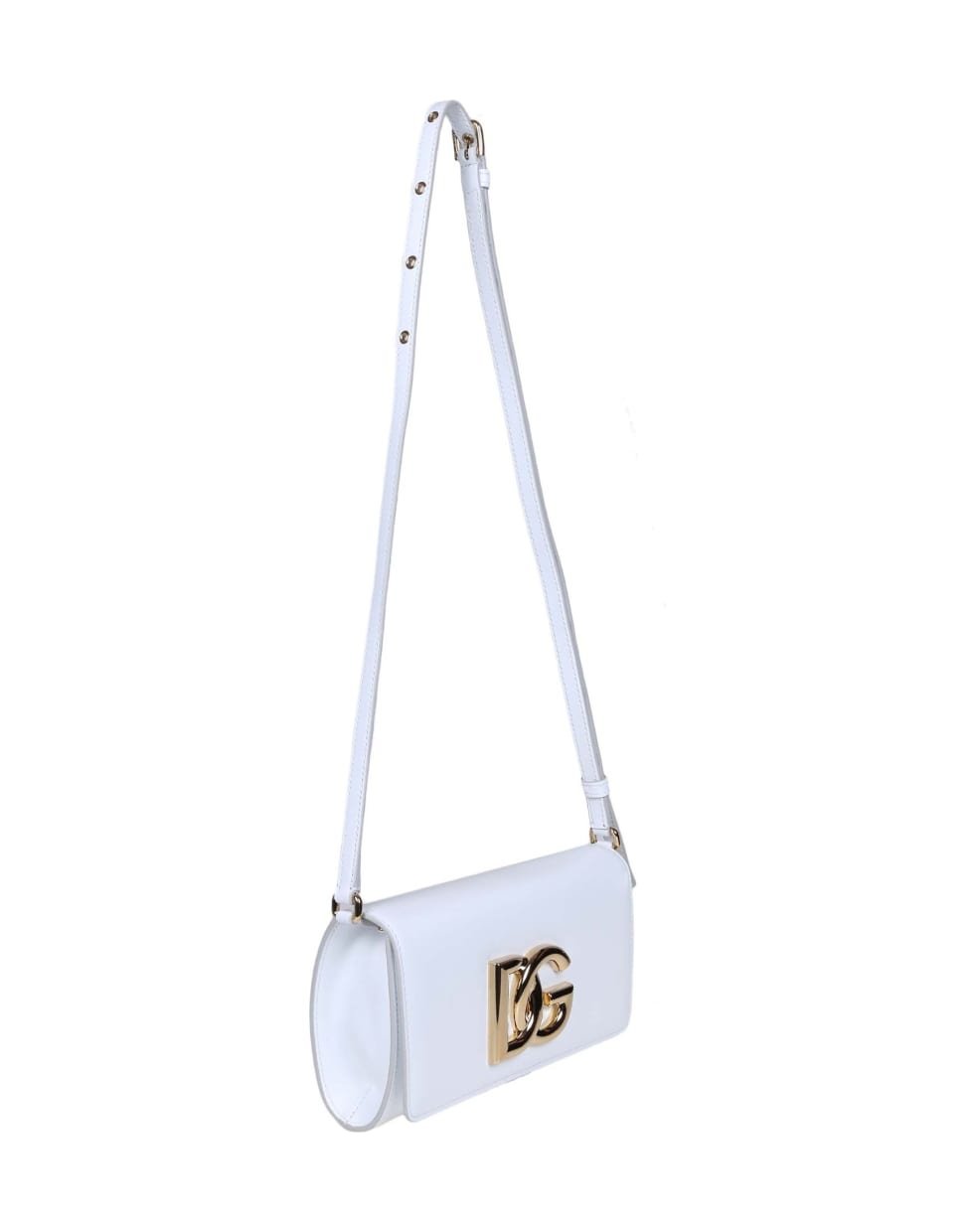 Dolce & Gabbana Clutch 3.5 In White Leather - WHITE