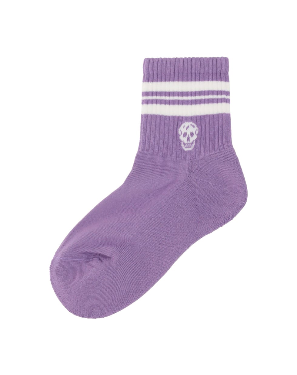 Alexander McQueen Alexander Mc Queen Stripe Skull Socks - Pink/white