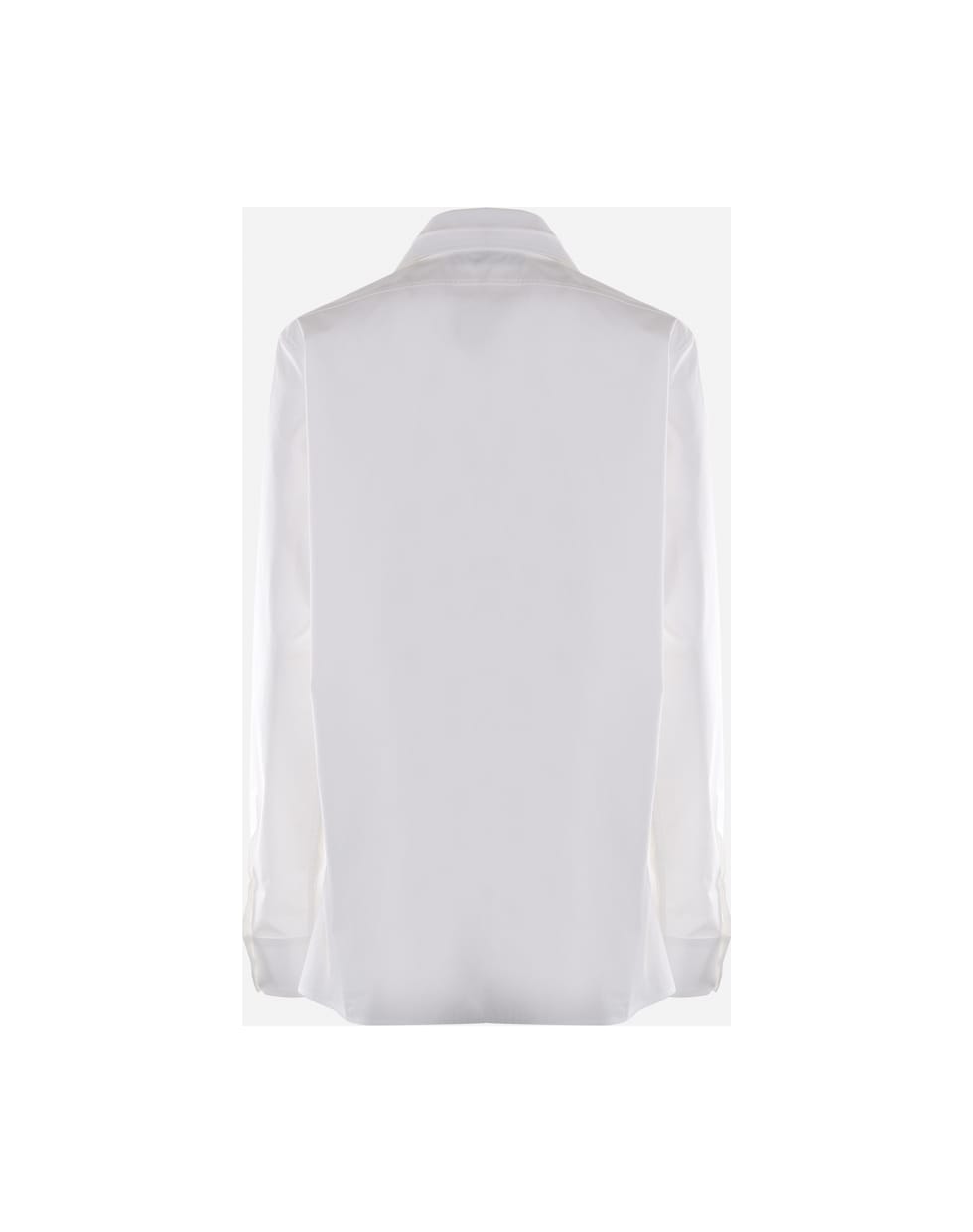 Valentino Cotton Shirt With Double Collar - White