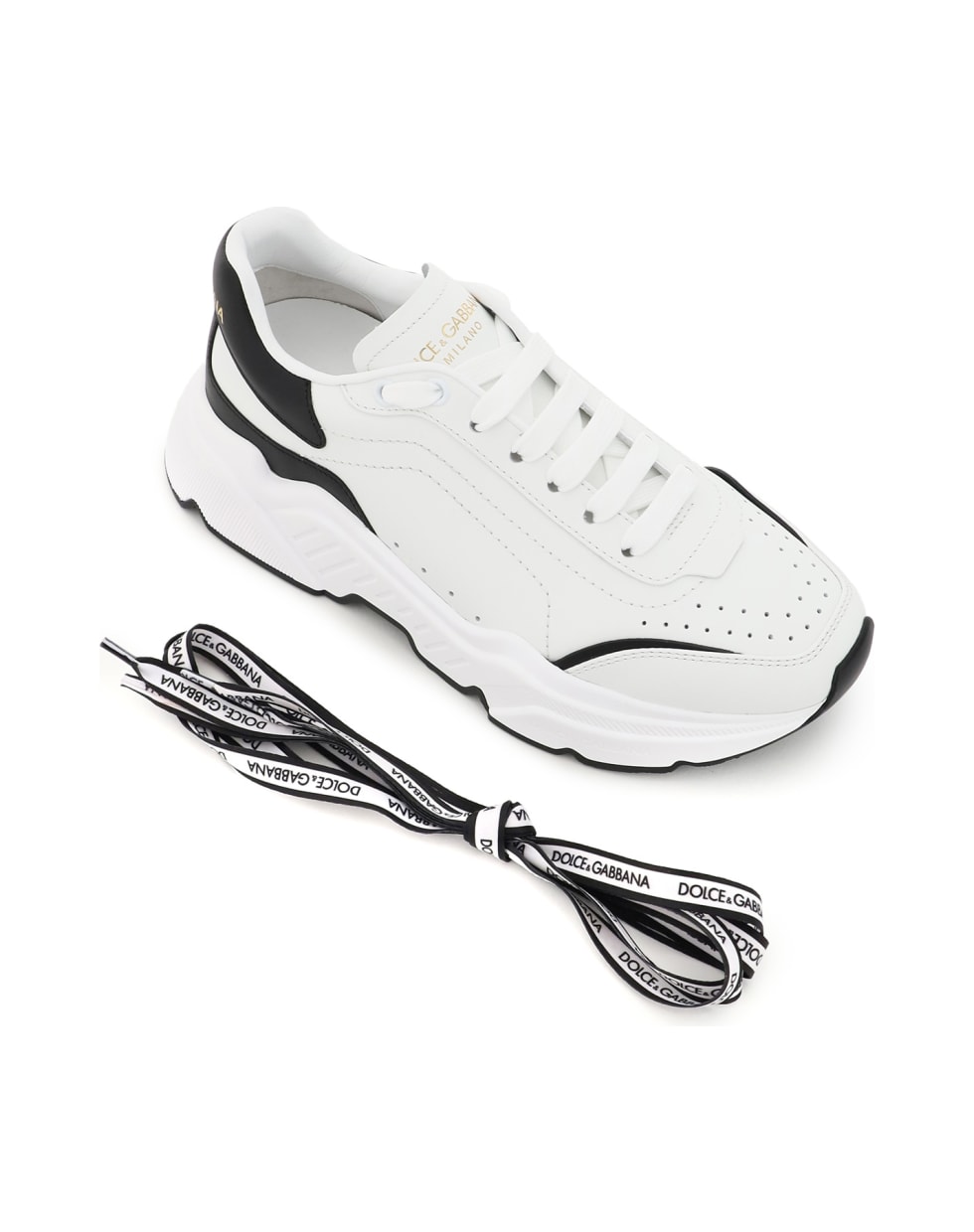 Dolce & Gabbana Daymaster Leather Sneakers - Bianco