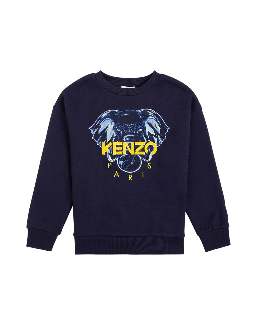 Kenzo Kids Blue Cotton Sweatshirt With Logo - Blu
