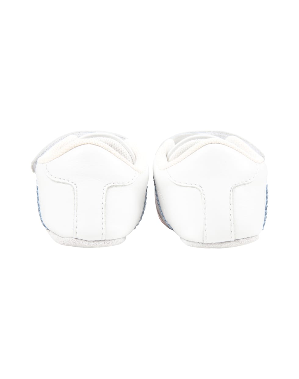 Moncler White Sneaker For Babykids With Logo - White