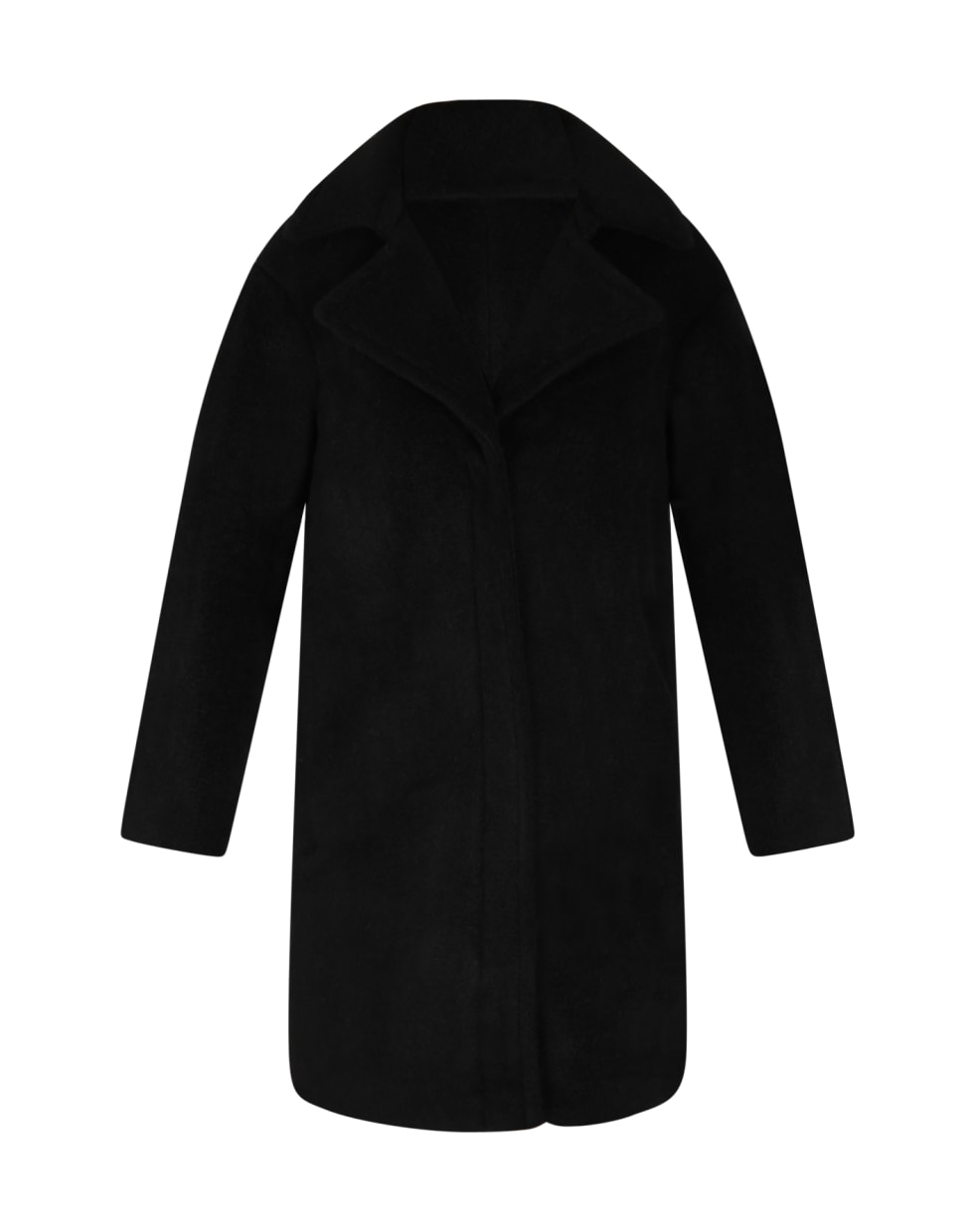 Armani Collezioni Black Coat For Kids - Black