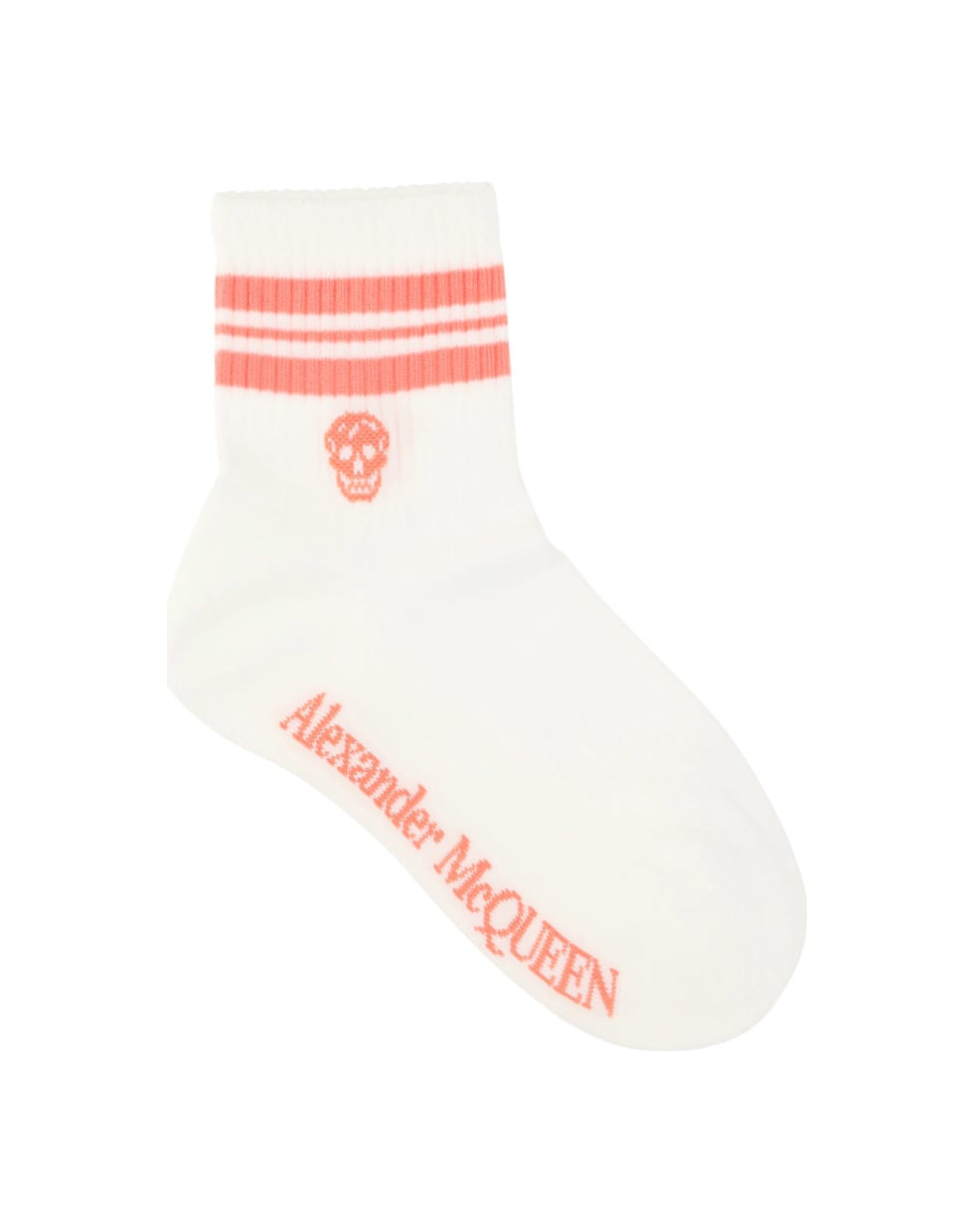 Alexander McQueen Alexander Mc Queen Socks - White/coral