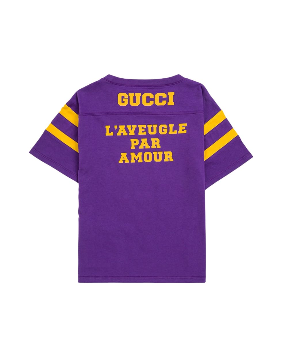 Gucci Purple Cotton T-shirt With Print - Brilliant Mauve