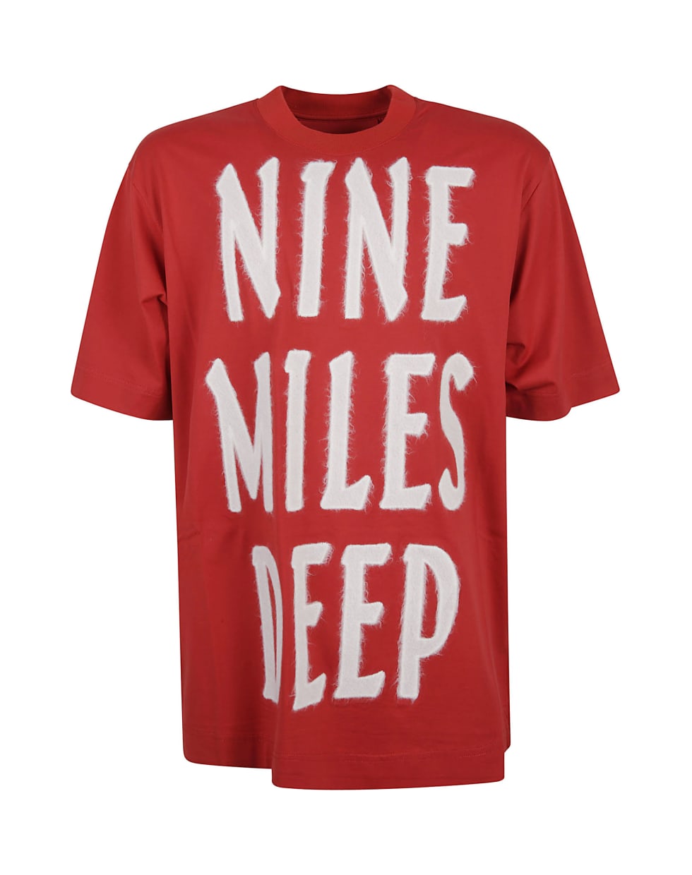 Givenchy Nine Miles Deep Embroidered T-shirt - Medium Red