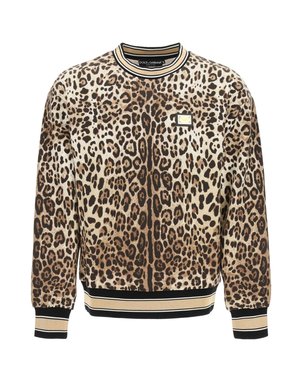 Dolce Bag & Gabbana Crewneck Sweatshirt - Leopard