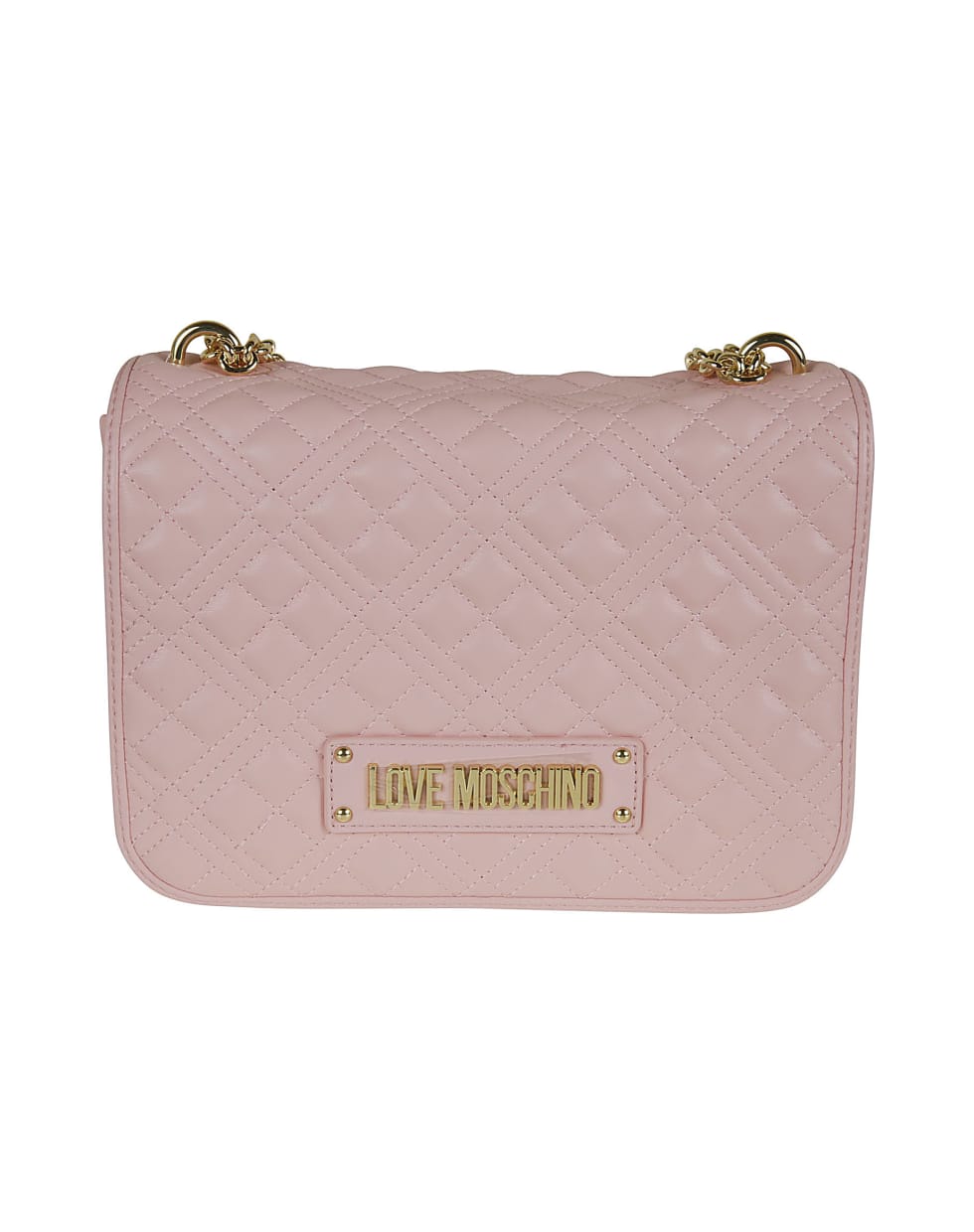 pink love moschino purse