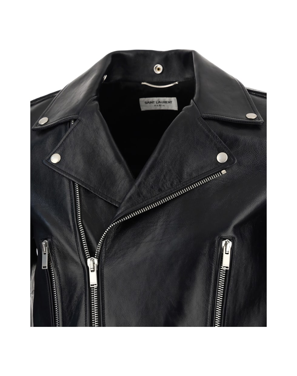 Saint Laurent Leather Jacket - Nero