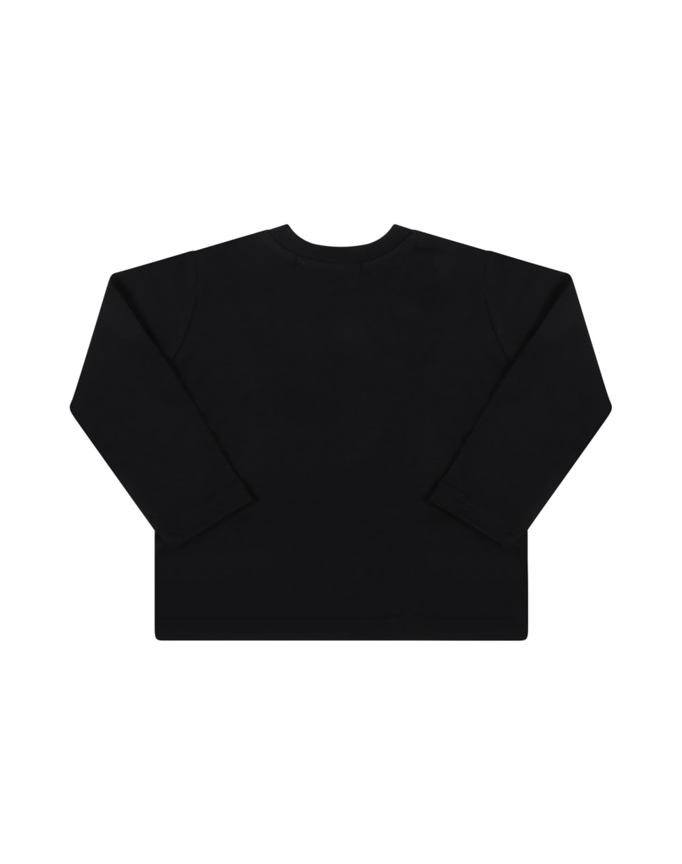 MSGM Black T-shirt For Babykids With Black Logo - Black