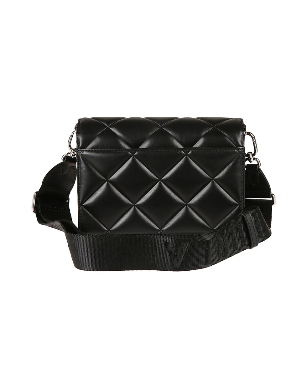 Furla Twist-lock Quilted Flap Shoulder Bag - Black
