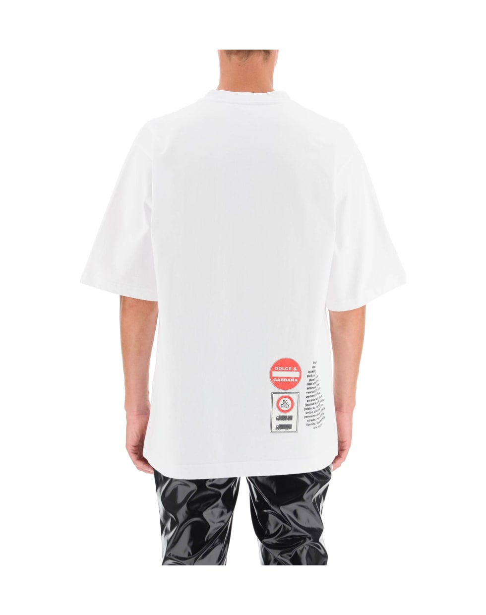 Dolce & Gabbana T-shirt With Road Signs Print - Ad Cartelli Stradali