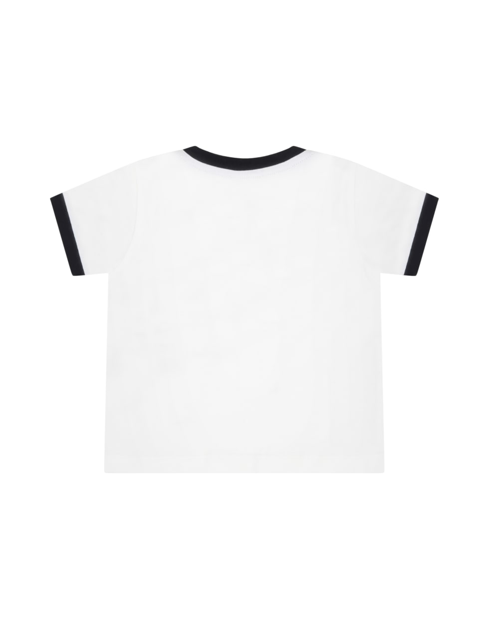 Dolce & Gabbana White T-shirt For Babyboy With Logo - Panna