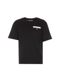 Palm Angels Logo-Tape Cotton T-shirt White