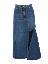 Alexander McQueen Pencil Denim Skirt With Cut-out スカート-