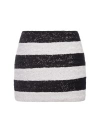 Oseree Two-tone Striped Sequined Mini Skirt | italist
