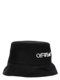 キャップ OFF WHITE Black Polyester Bucket Hat Amazon.com: Off-White, Embroidered Logo Bucket Hat, Large