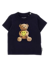 Palm Angels Teddy Bear Logo T-shirt Illusion Blue
