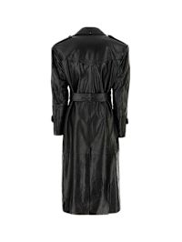 【送料&関税込】SportMax Black Nappa Leather Alfeo1234 Trenc SportMax Black Alfeo1234 Trench | italist