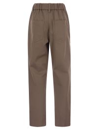 パンツ Brunello Cucinelli Cover Baggy Trousers With Shiny Bartack Brunello Cucinelli Baggy Trousers In Stretch Cotton Cover-up