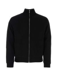 【送料&関税込】Prada Black Wool Blend Oversize Cardigan Prada Black Wool Blend Cardigan | italist