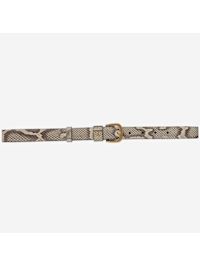 ベルト VALENTINO GARAVANI Python leather belt 7W2T0SR2FKT246 Valentino Garavani - VLogo Studded Leather Belt in Black