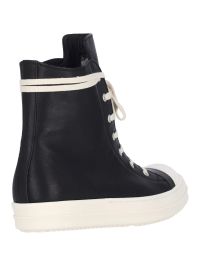 関税送料込★RICK OWENS☆ハイ ヌバック スニーカー Rick Owens High-top Sneakers With Zip | italist