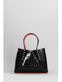 【国内即発】CHRISTIAN LOUBOUTIN Cabarock パテントレザー ミニ Cabarock Mini patent leather tote in pink - Christian