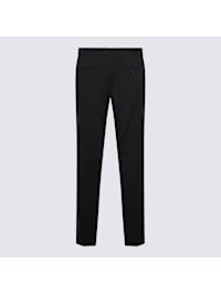【関税&送料込】Dolce & Gabbana Black Wool Blend Pant Wool gabardine tuxedo pants in Black for Women