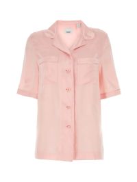Tシャツ・カットソー Burberry FW23 Pastel pink satin shirt (8071350 B6281) Burberry Pastel Pink Satin Shirt – LOZURI®
