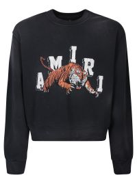 AMIRI Vintage Tiger rib-trimmed Hoodie - Farfetch