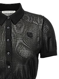 T by Alexander Wang Cropped Polo Shirt | italist