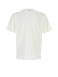 Bally ロコフリントクルネックTシャツ MJE05CCO018 U901 Bally White Cotton T-shirt | italist