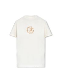 Men’s white T-shirt with dark blue star on the front
