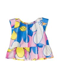 Moschino Teddy Bear Heart Balloons Dress With Tulle Kids