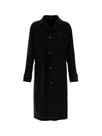 Gucci Black Wool Blend Coat | italist