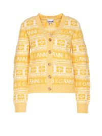 Ganni Logo Wool Cardigan カーディガン-