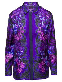 Men's 'barocco 660' Silk Pajama Shirt by Versace
