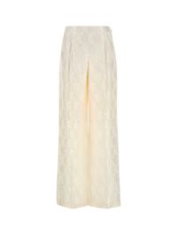 Fendi White Silk Wide-leg Pant | italist