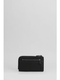Yohji Yamamoto☆ ITALIAN LEATHER WALLET ブラック Yohji Yamamoto Wallet In Black Leather | italist