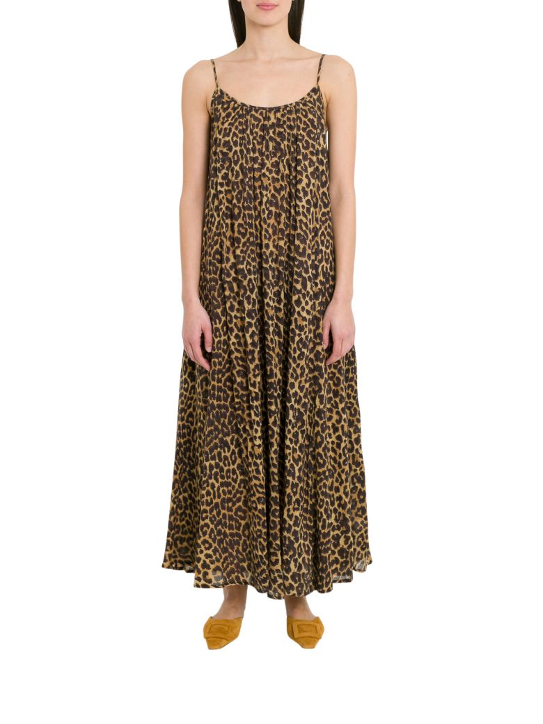 Mes Demoiselles Mes Demoiselles Fetiche Leopard Printed Dress - Brown ...