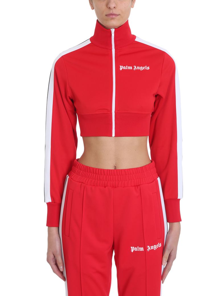 palm angels red sweatshirt