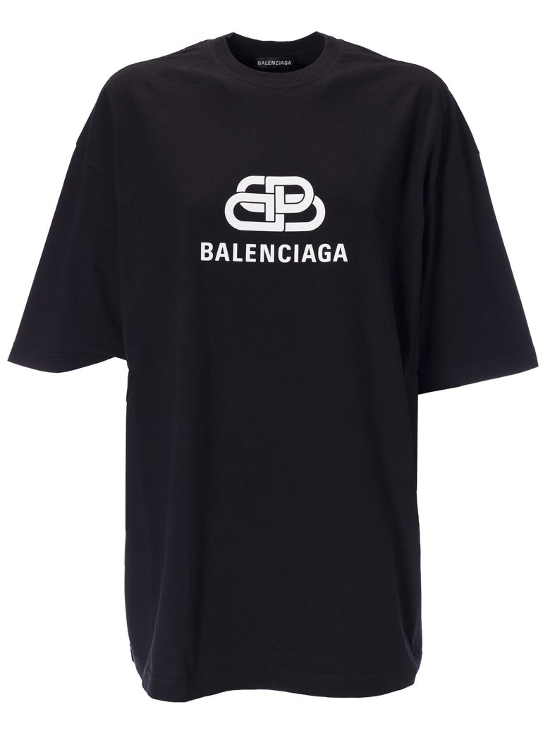 Balenciaga Balenciaga Logo Print T-shirt - Black - 10876873 | italist