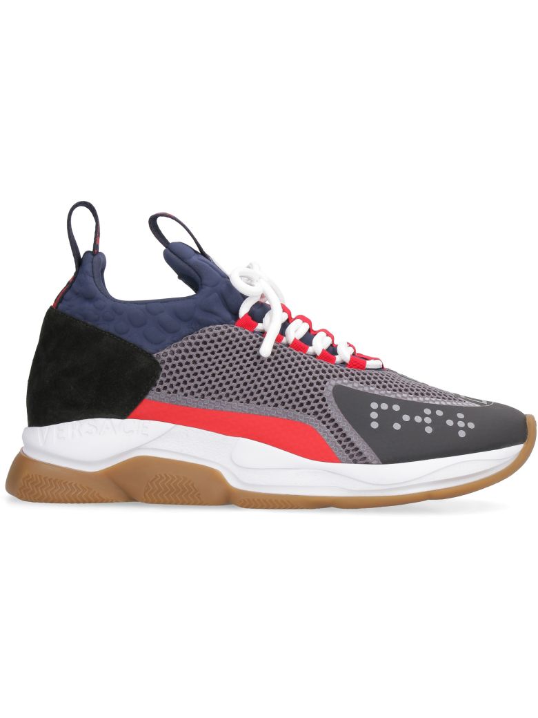 VERSACE CROSS CHAINER SNEAKERS,10988442