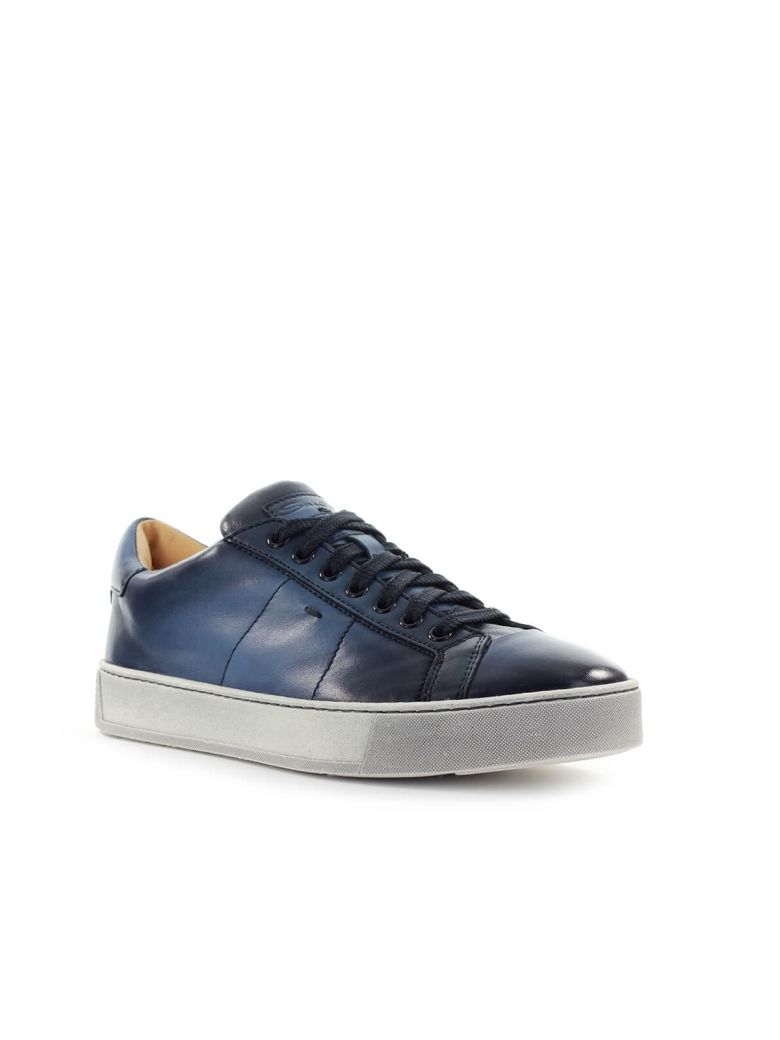 santoni blue sneakers